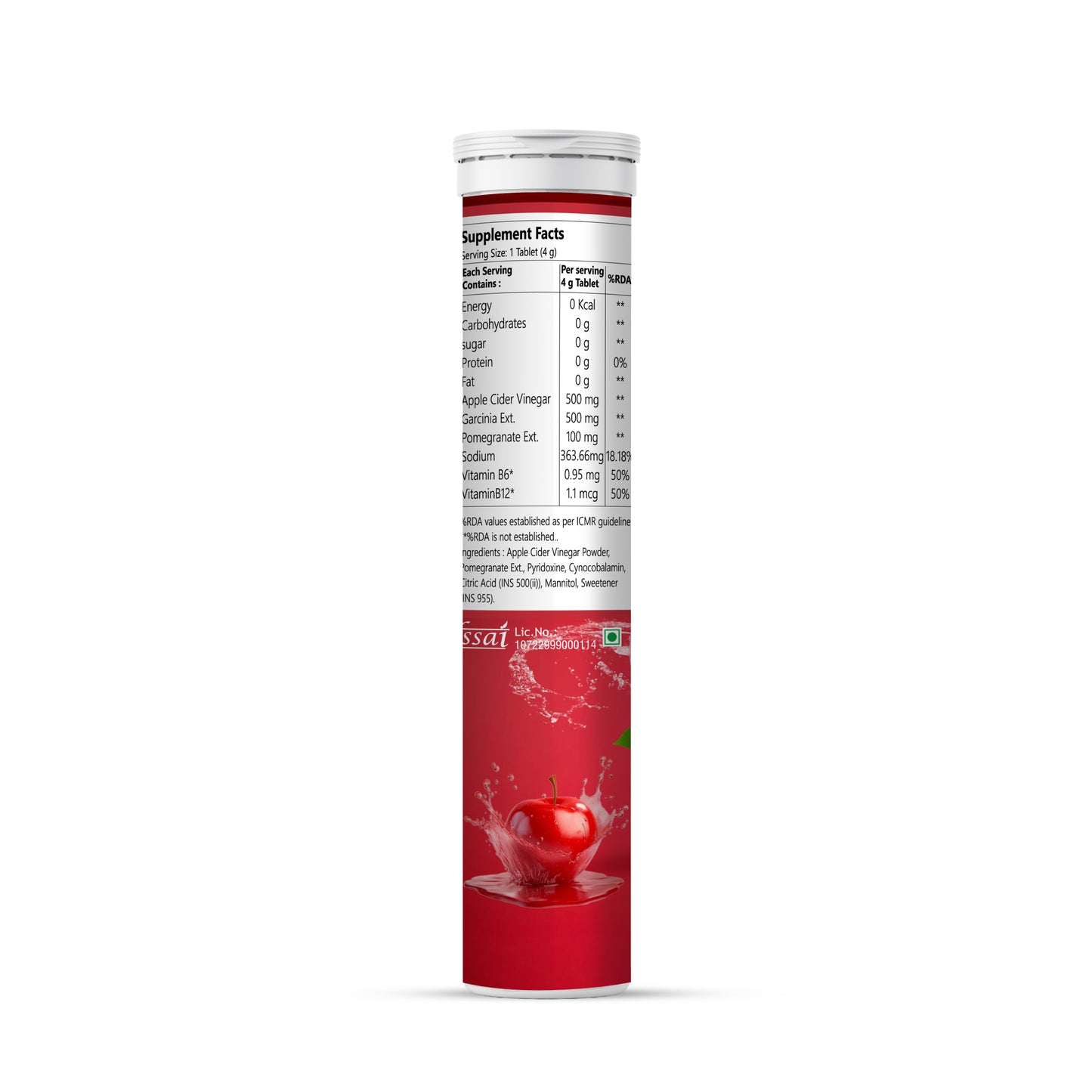 OAGS APPLE CIDER VINEGAR EFFERVESCENT TABLETS