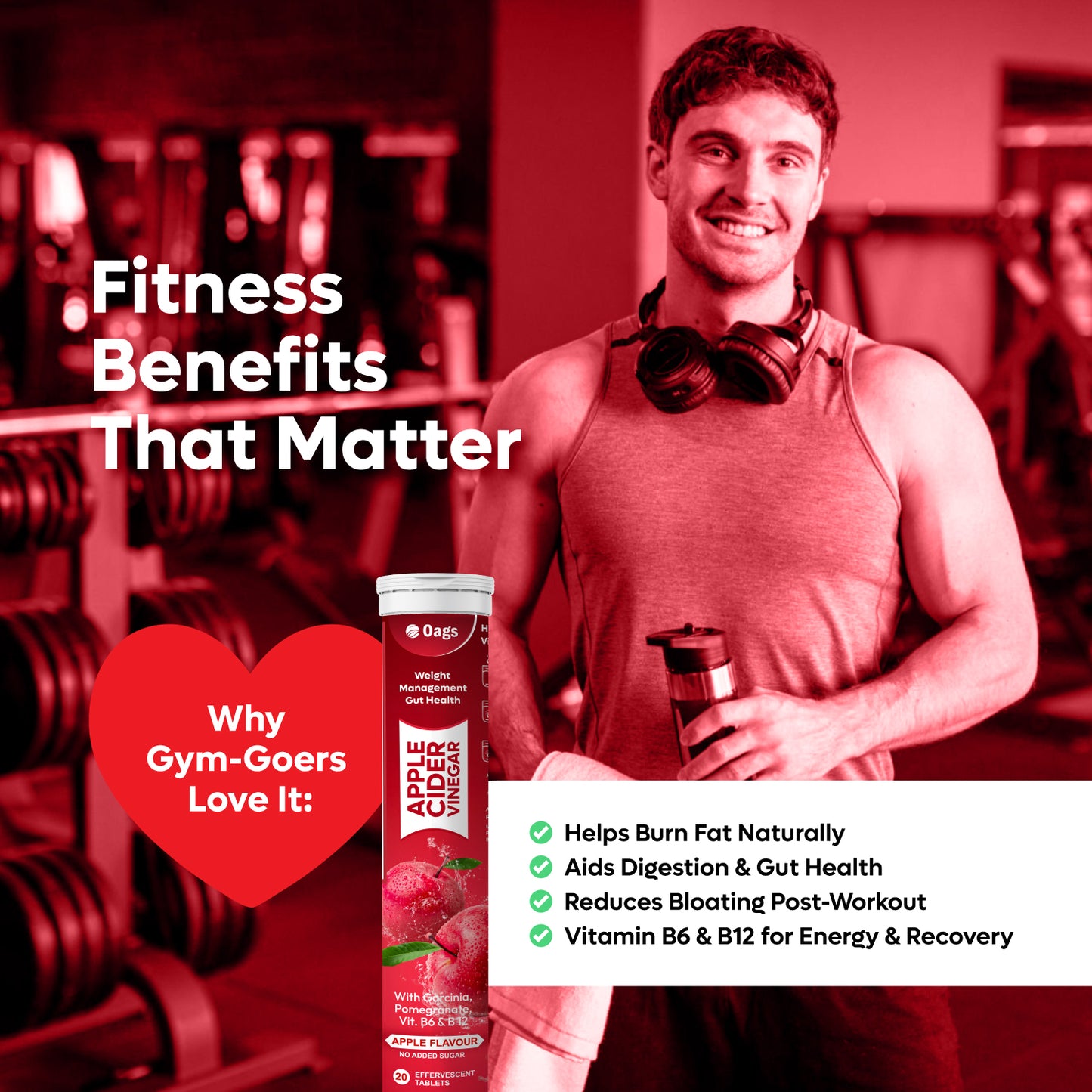OAGS APPLE CIDER VINEGAR EFFERVESCENT TABLETS