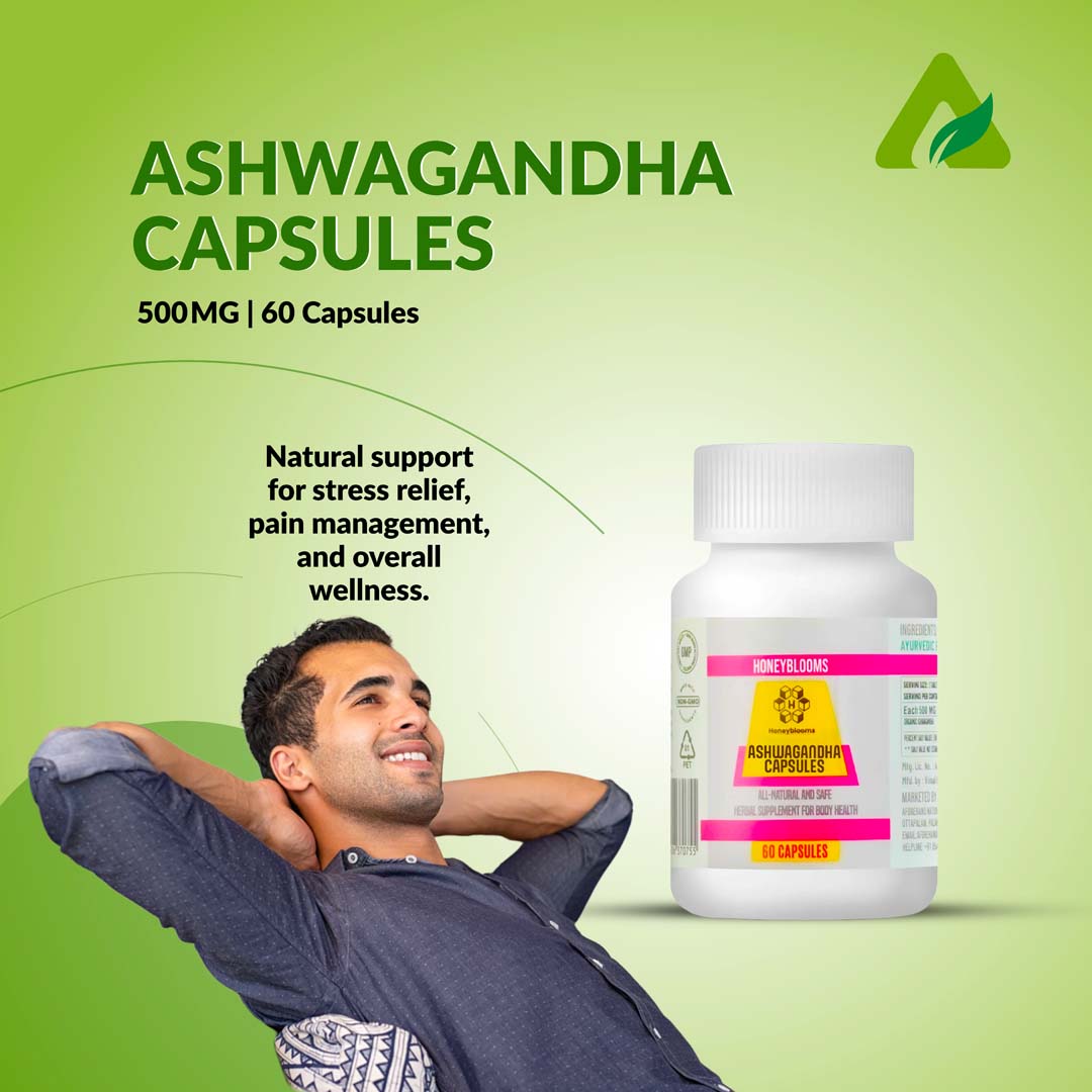 HONEY BLOOMS ASHWAGANDHA CAPSULES