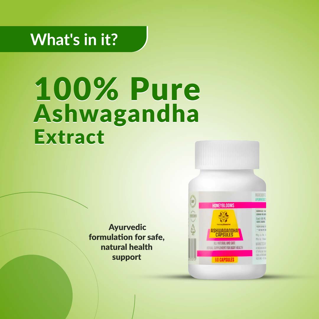HONEY BLOOMS ASHWAGANDHA CAPSULES