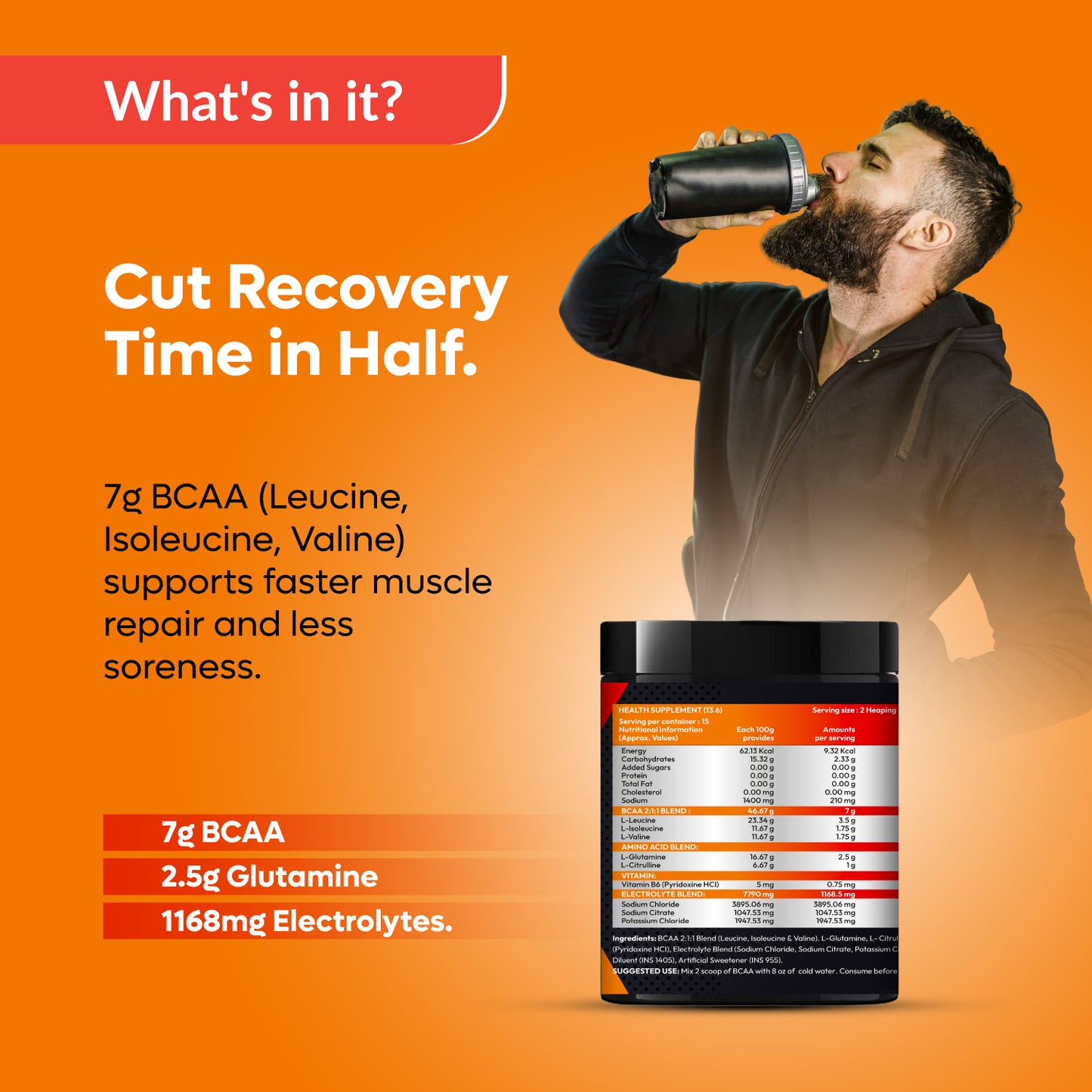 OAGS BCAA PRO ESSENTIAL – Orange Flavor