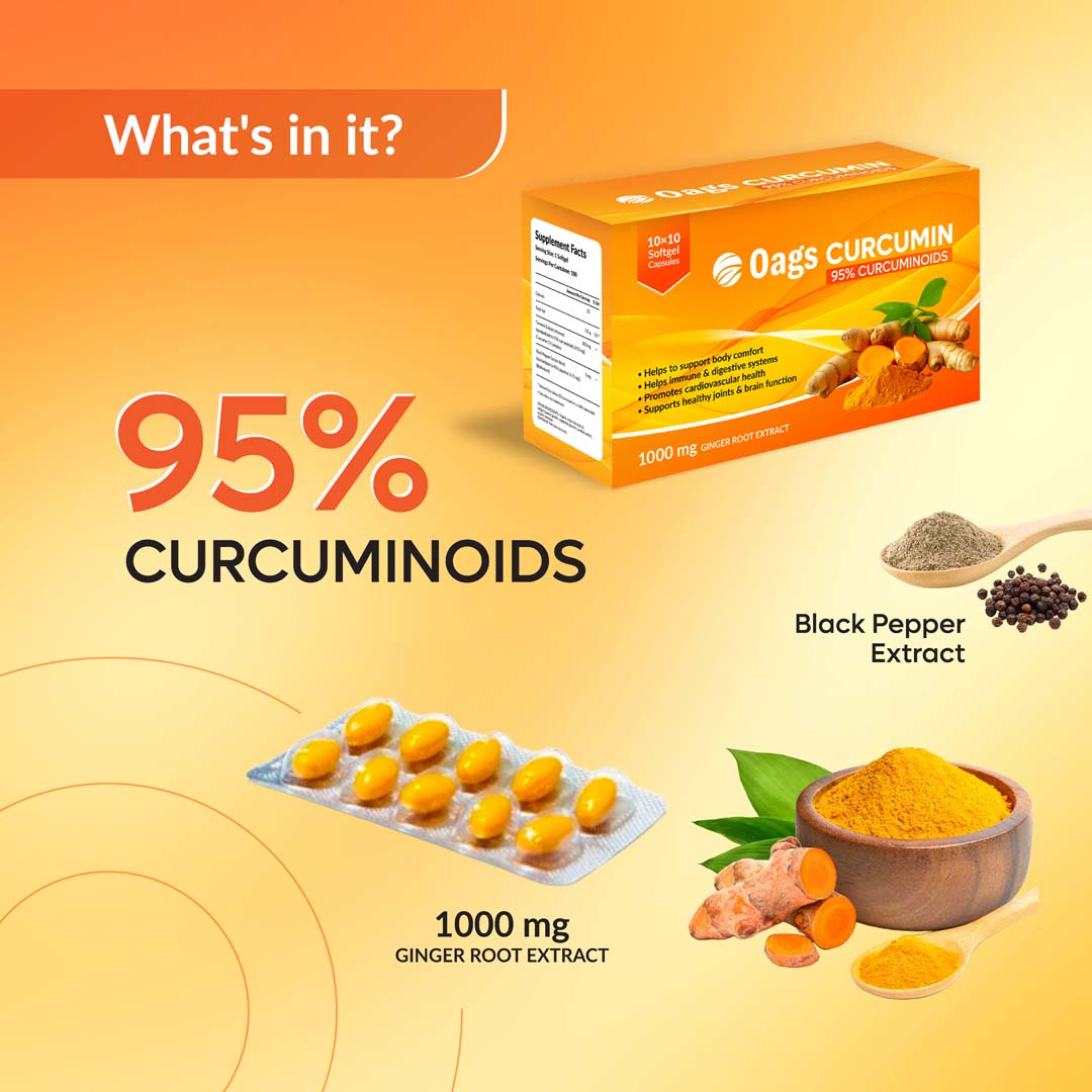 Oags Curcumin Softgel Capsules