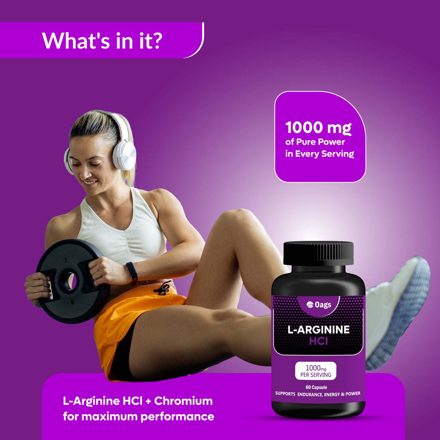 OAGS L-ARGININE HCl CAPSULES
