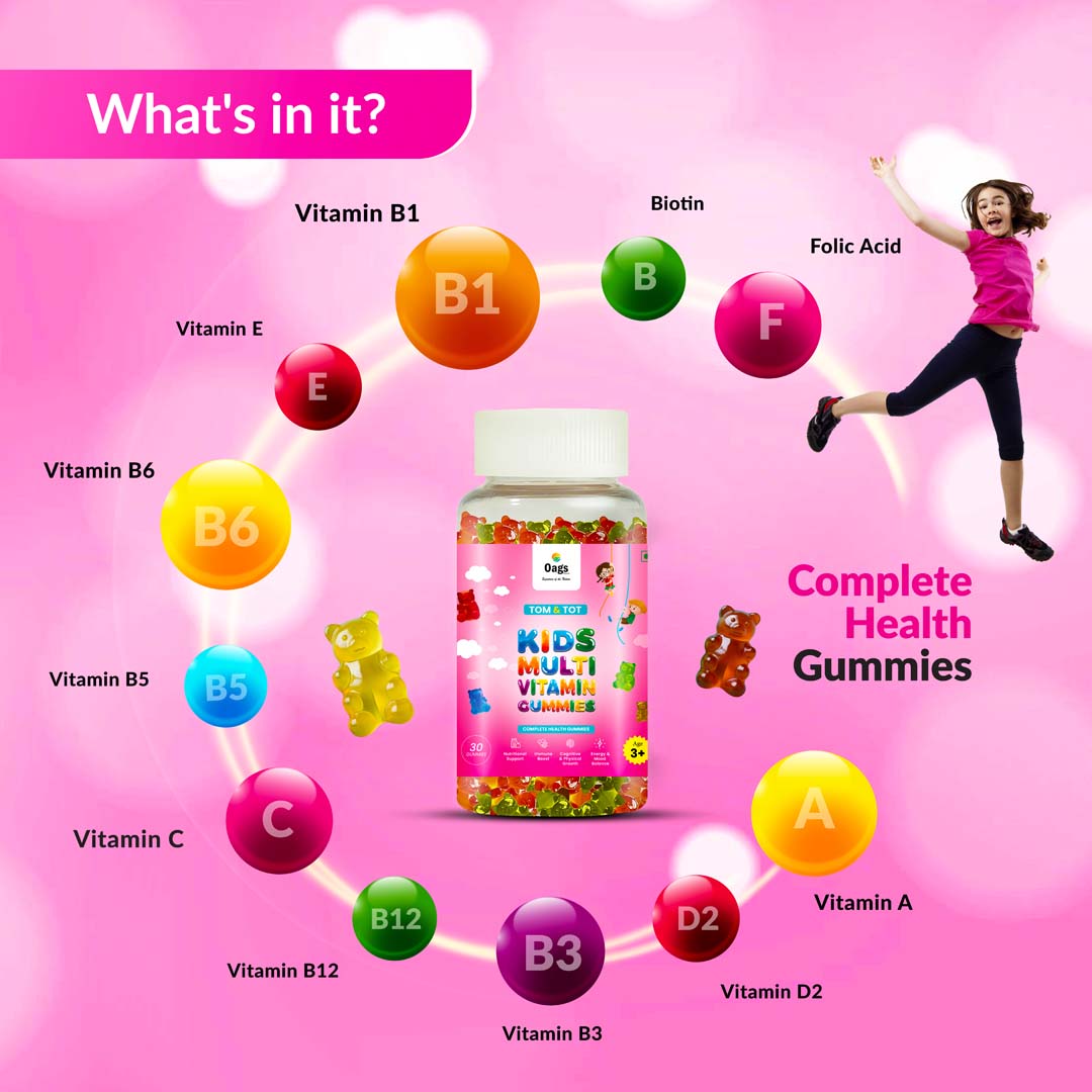 OAGS TOM AND TOT KIDS MULTIVITAMIN GUMMIES