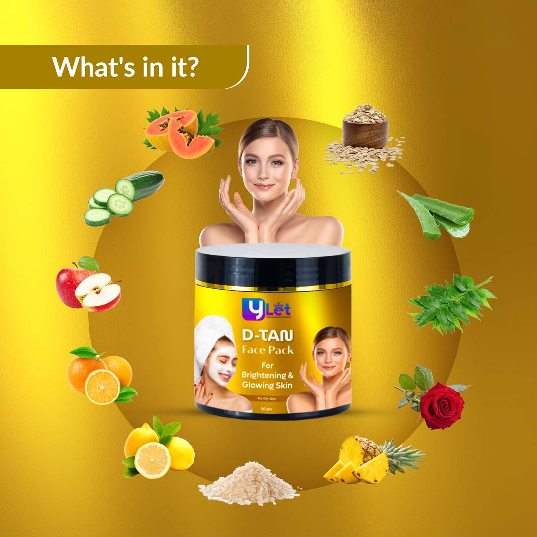 YLET D-TAN FACE PACK