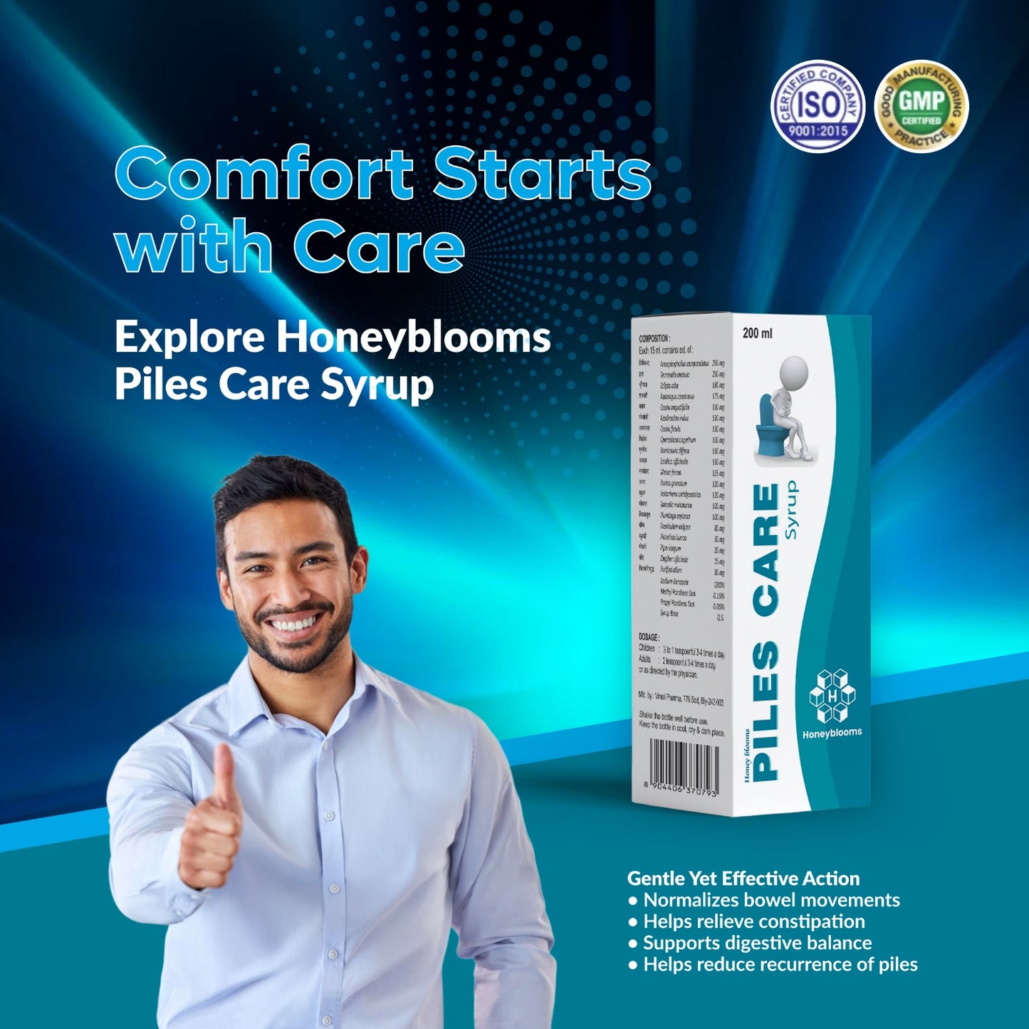 Honeyblooms Piles Care Syrup