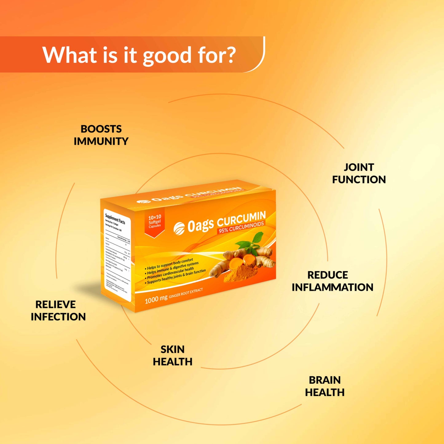 Oags Curcumin Softgel Capsules