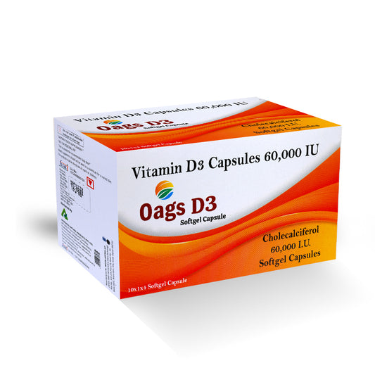 Oags Vitamin-D3 Soft gel Capsules