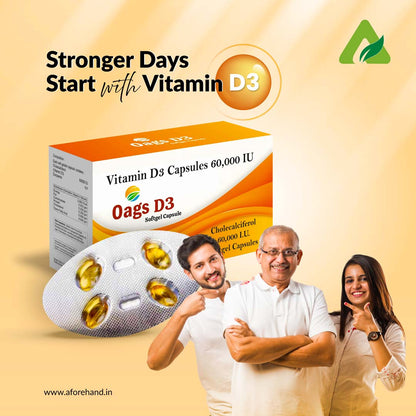 OAGS VITAMIN-D3 SOFT GEL CAPSULES
