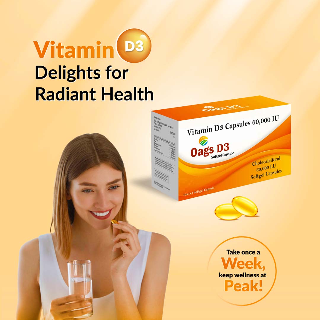OAGS VITAMIN-D3 SOFT GEL CAPSULES