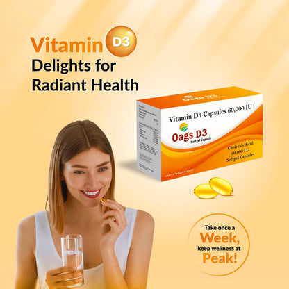 OAGS VITAMIN-D3 SOFT GEL CAPSULES