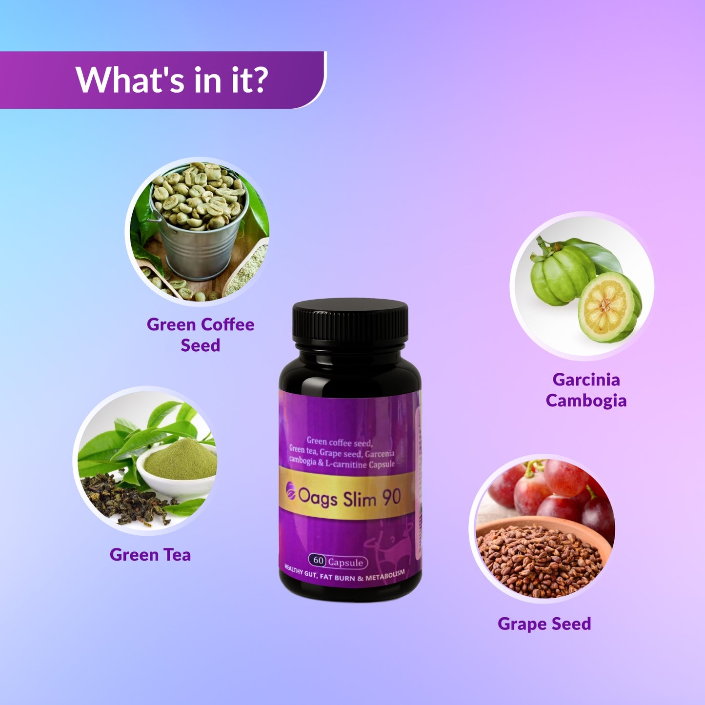 OAGS SLIM 90 CAPSULES