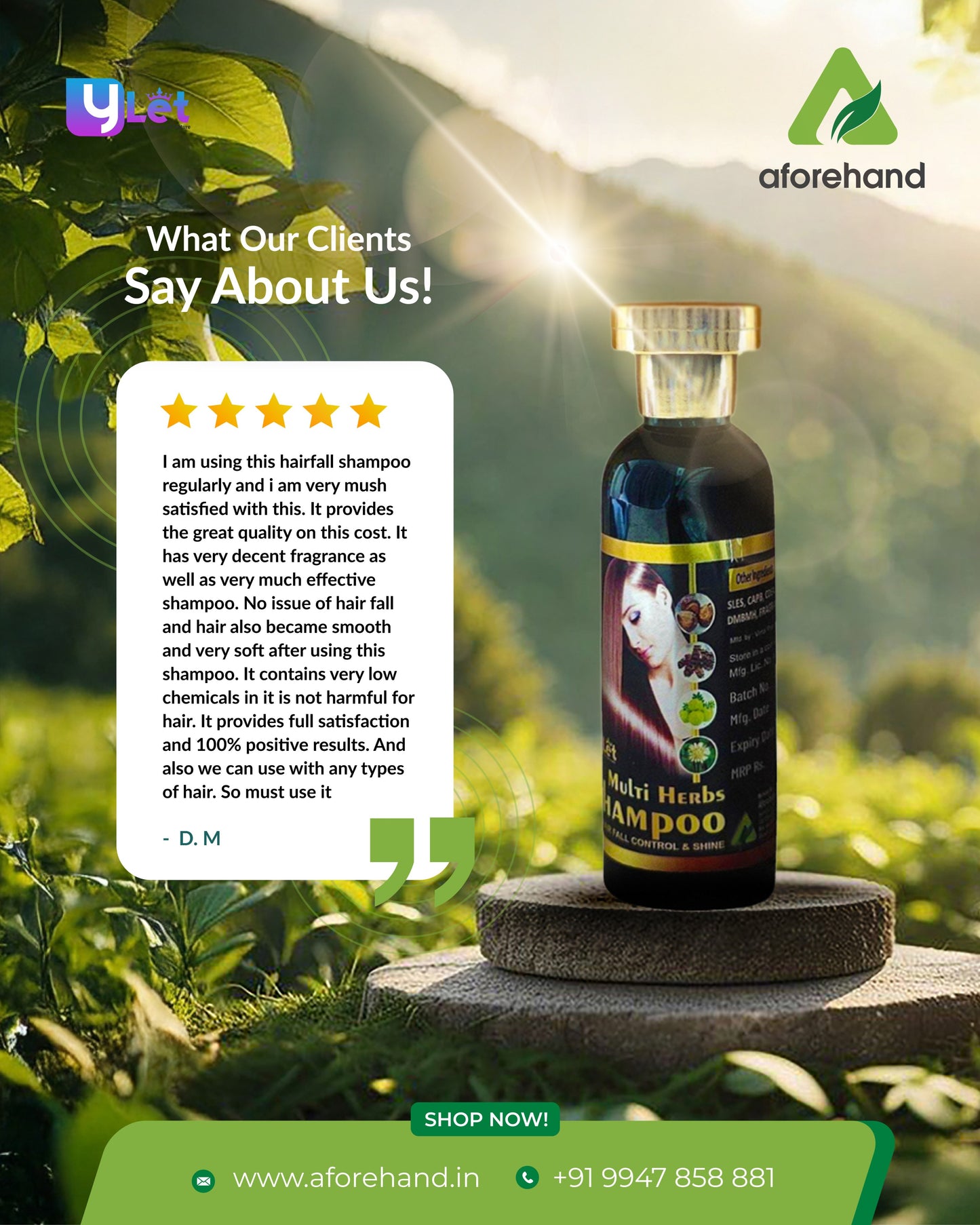 Ylet Multi Herbs Shampoo